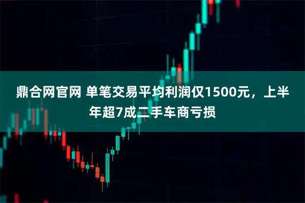 鼎合网官网 单笔交易平均利润仅1500元，上半年超7成二手车商亏损